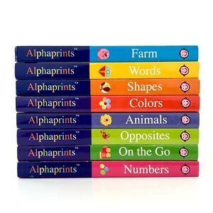 Alphaprints Early Learning Book Series Are Touch-and-feel Board Books Set 8